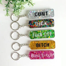 Load image into Gallery viewer, Swear Word Keychain