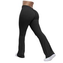 Load image into Gallery viewer, Women's High Waist Ruched Flared Sports Leggings