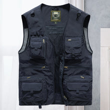 Load image into Gallery viewer, Breathable Mesh Zip Cargo Vest