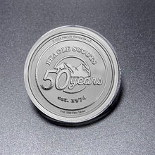 Load image into Gallery viewer, Peanuts Beagle Scouts 50th Anniversary Silver Round