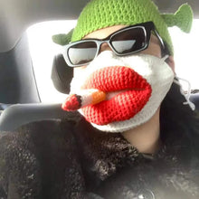 Load image into Gallery viewer, Sausage Mouth Hand Knitted Mask