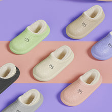 Load image into Gallery viewer, Autumn And Winter Embossed Little Bear Home Waterproof Cotton Slippers