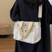 Load image into Gallery viewer, Ensfarget kordfløyel totebag