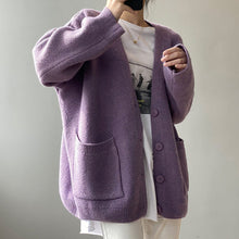 Load image into Gallery viewer, Slouchy Knitted Cardigan With Pockets