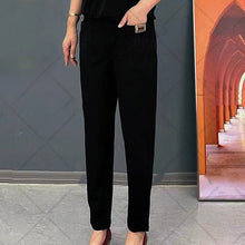 Load image into Gallery viewer, Women's Elastic Waist Cotton Pants
