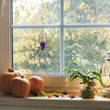 Load image into Gallery viewer, Spider Stained Glass Suncatcher