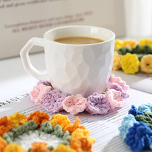 Load image into Gallery viewer, Hand Knit Crochet Suzuran Flower Coaster