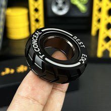 Load image into Gallery viewer, Stainless Steel Motorcycle Tire Fidget Ring