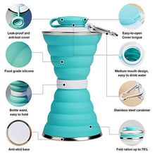 Load image into Gallery viewer, 500ML Foldable Silicone Water Bottle Cup
