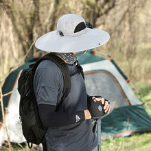 Load image into Gallery viewer, Solar &amp; USB Charging Fan Outdoor Fishing Hat