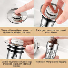 Load image into Gallery viewer, Universal 2-in-1 Bathroom Sink Stopper