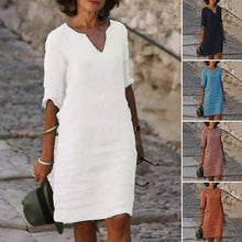 Load image into Gallery viewer, Women'S V-Neck Dress