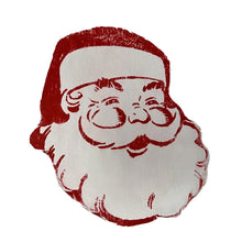 Load image into Gallery viewer, Vintage Wooden Jolly Santa Ornament