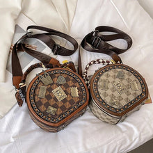Load image into Gallery viewer, Fashion Retro Bear Badge Print Leather Handbags