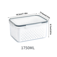 Load image into Gallery viewer, Food Storage Containers for Fridge with Removable Colander