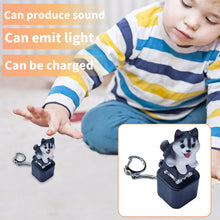 Load image into Gallery viewer, Rechargeable Sound &amp; Light Fidget Toy Keychain