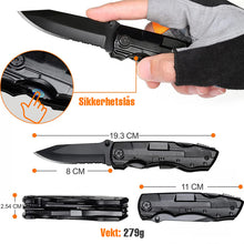 Load image into Gallery viewer, 6 i 1 lommeknivtang i rustfritt stål