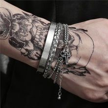 Load image into Gallery viewer, Cross Bangle Bracelet Set