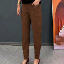Load image into Gallery viewer, Women's Elastic Waist Cotton Pants
