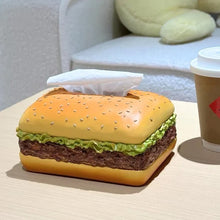 Load image into Gallery viewer, Charming Burger Tissue Box