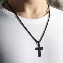 Load image into Gallery viewer, American Flag Cross Pendant Necklace