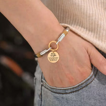 Load image into Gallery viewer, To My Bonus Daughter Two-Tone Bracelet