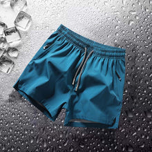 Load image into Gallery viewer, Men's Plain Solid Color Drawstring Pocket Shorts