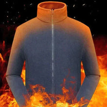 Load image into Gallery viewer, Men’s Double-Layer Fleece Hooded Jacket