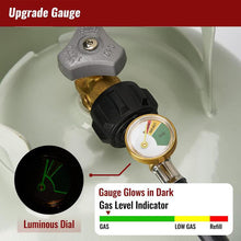 Load image into Gallery viewer, Propane Refill Adapter Hose with Gauge &amp; Control Valve