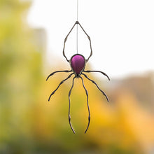 Load image into Gallery viewer, Spider Stained Glass Suncatcher