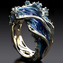 Load image into Gallery viewer, The Heartbeat of The Sea, Ocean Wave Ring