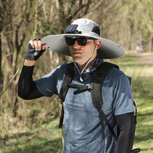 Load image into Gallery viewer, Solar &amp; USB Charging Fan Outdoor Fishing Hat