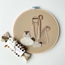 Load image into Gallery viewer, Nativity Scene Embroidery Kit