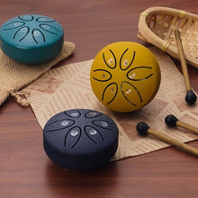 Load image into Gallery viewer, Buddha Stones Mini Steel Tongue Drum Kit (3 Inch)