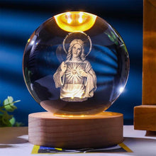 Load image into Gallery viewer, Jesus Glowing Crystal Ball
