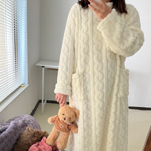 Load image into Gallery viewer, Winter Coral Velvet Home Clothes