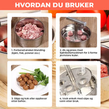 Load image into Gallery viewer, FORHANDSSALG 20 DAGER - Kjøttkakemaskin i rustfritt stål