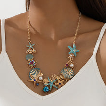 Load image into Gallery viewer, Shell Starfish Pearl Necklace