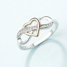 Load image into Gallery viewer, Rose Gold Infinity Heart Ring