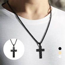 Load image into Gallery viewer, American Flag Cross Pendant Necklace
