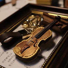 Load image into Gallery viewer, Crafted Leather Violin &amp; Cello Keychain