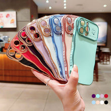 Load image into Gallery viewer, Cute Wave Shape With Love Heart Raised Camera Protection Phone Case