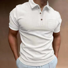 Load image into Gallery viewer, Men's Waffle Polo Shirt