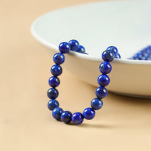 Load image into Gallery viewer, Natural Lapis Lazuli Stone Beaded Bracelet