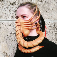 Load image into Gallery viewer, Hand Stitch Leather Scorpion Mask