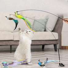Load image into Gallery viewer, Simulated Bird Cat Toy Stick