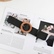 Load image into Gallery viewer, Fashion Vintage Boho Straw Woven Belt