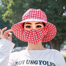 Load image into Gallery viewer, Sun Protection Mask Hat