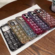 Load image into Gallery viewer, All-inclusive Glitter Gradient Rhombus Phone Case