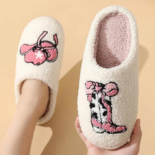 Load image into Gallery viewer, Cartoon Print Plush Slippers